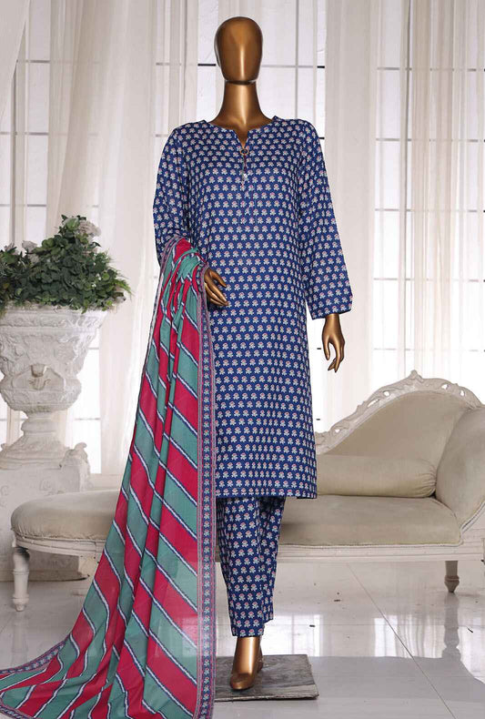 Organic Co-Ords by HZ Textiles Digital Printed Lawn Suit Unstitched 3 Piece OC-05 - Summer Collection