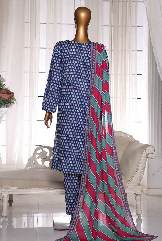 Organic Co-Ords by HZ Textiles Digital Printed Lawn Suit Unstitched 3 Piece OC-05 - Summer Collection