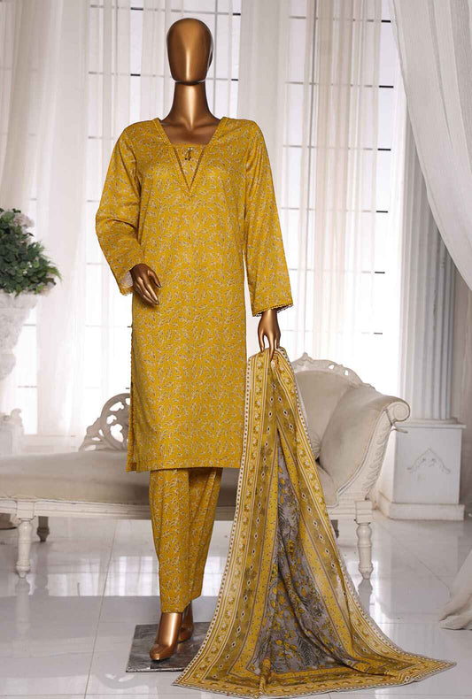 Organic Co-Ords by HZ Textiles Digital Printed Lawn Suit Unstitched 3 Piece OC-07 - Summer Collection