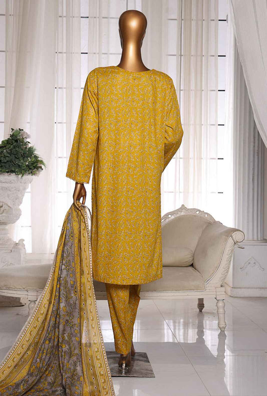 Organic Co-Ords by HZ Textiles Digital Printed Lawn Suit Unstitched 3 Piece OC-07 - Summer Collection