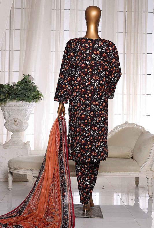 Organic Co-Ords by HZ Textiles Digital Printed Lawn Suit Unstitched 3 Piece OC-09 - Summer Collection