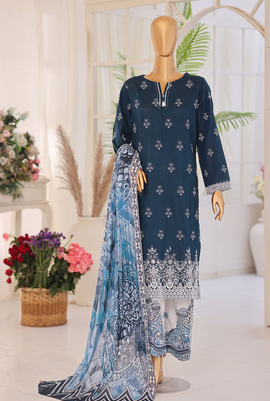 Oriental Printkari by HZ Textiles Embroidered Lawn Suit Unstitched 3 Piece OPS-09 Vol 02