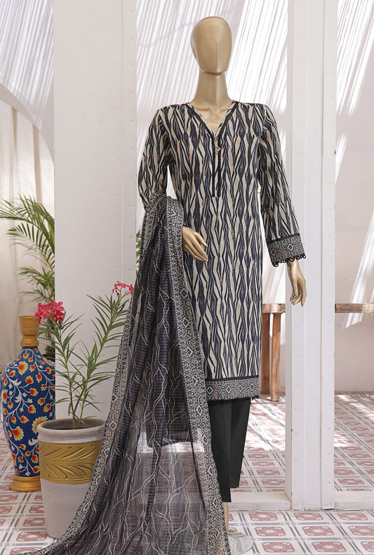 Premium Jacquard by HZ Textiles Digital Printed Lawn Suit Unstitched 3 Piece JPC-21 - Summer Collection