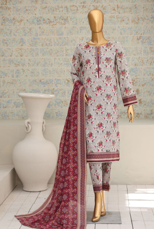 Co-Ords by HZ Textiles Digital Printed Lawn Suit Unstitched 3 Piece PCO-3211