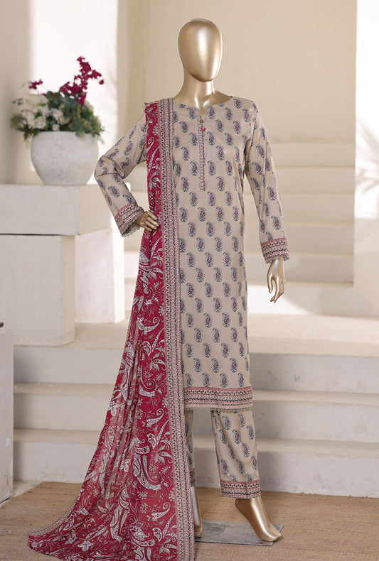 Co-Ords by HZ Textiles Digital Printed Lawn Suit Unstitched 3 Piece PCO-3215 Vol 02