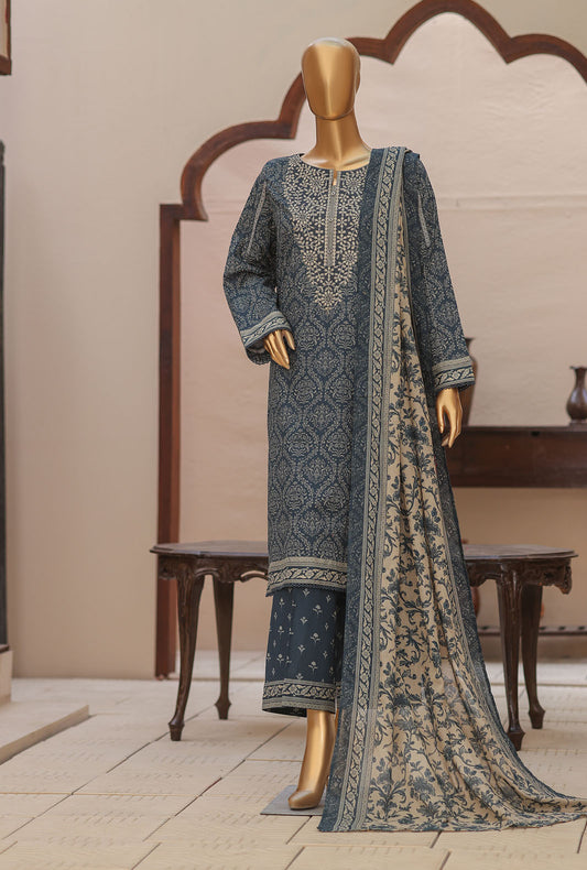 Daily Wear by HZ Textiles Embroidered Lawn Suit Unstitched 3 Piece PDW-3103
