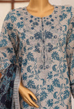 Identic by HZ Textiles Embroidered Lawn Unstitched 3 Piece Suit PDW-3329-A Vol 01
