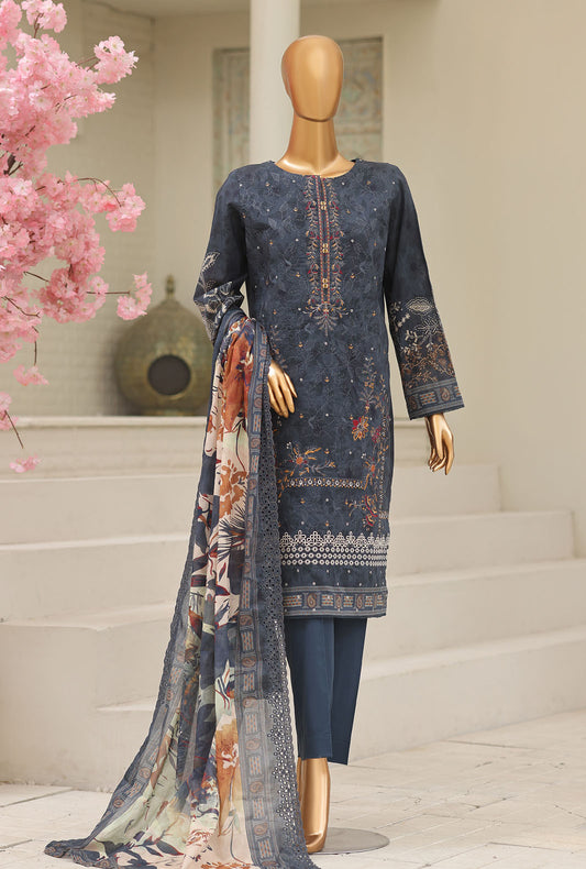 Premium by HZ Textiles Embroidered Lawn Suit Unstitched 3 Piece PEC-1064 Vol 02