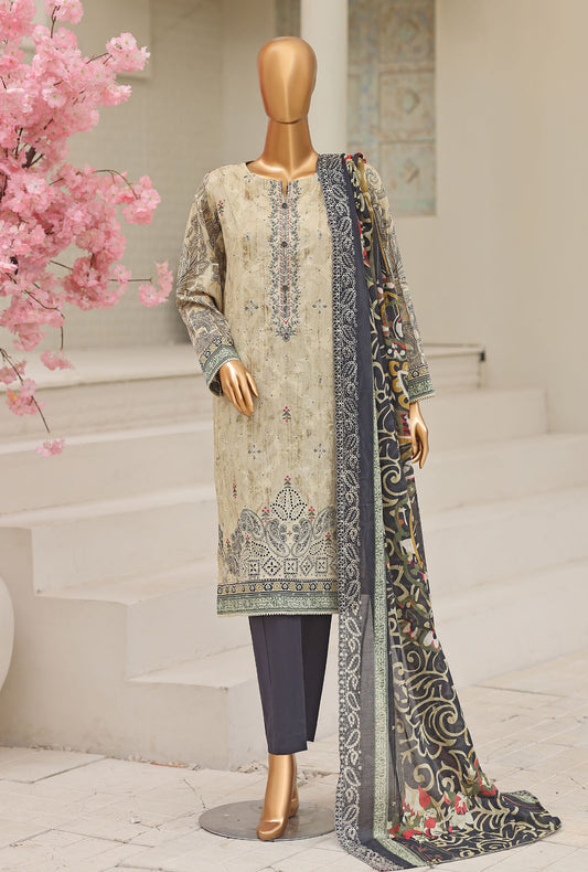 Premium by HZ Textiles Embroidered Lawn Suit Unstitched 3 Piece PEC-1067 Vol 02