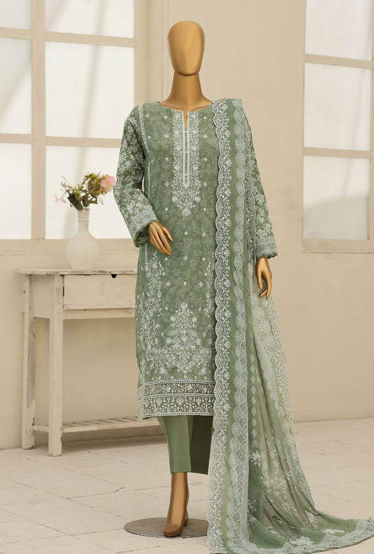 Premium by HZ Textiles Embroidered Lawn Suit Unstitched 3 Piece PEC-1234