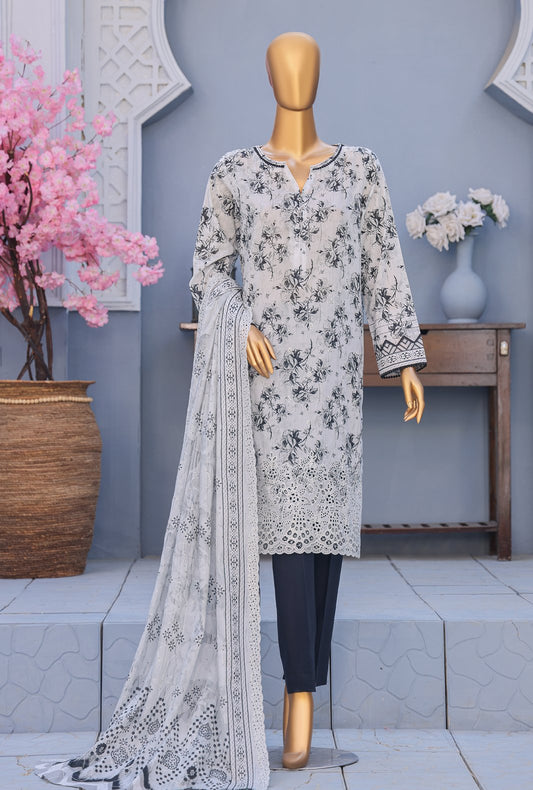 Premium by HZ Textiles Embroidered Lawn Suit Unstitched 3 Piece PEC-608