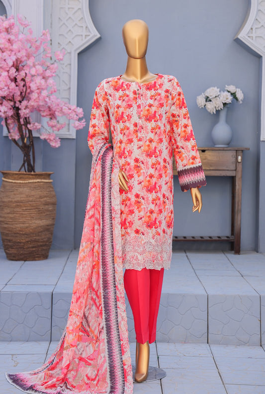 Premium by HZ Textiles Embroidered Lawn Suit Unstitched 3 Piece PEC-617