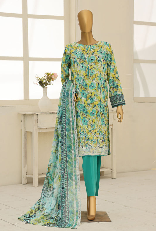 Premium by HZ Textiles Embroidered Lawn Suit Unstitched 3 Piece PEC-640
