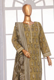 Printed Khaddar Suit Unstitched 3 Piece - PKC - 3075