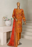 Khaddar by HZ Textiles Embroidered Khaddar Suit Unstitched 3 Piece - PKE-203 - Winter Collection