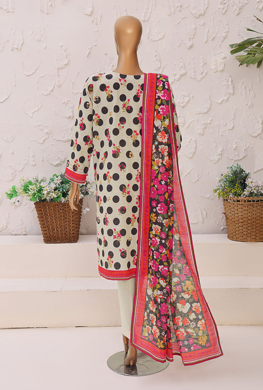 Premium Khaddar by HZ Textiles Printed Khaddar Suit Unstitched 3 Piece - PKP-3017 - Winter Collection