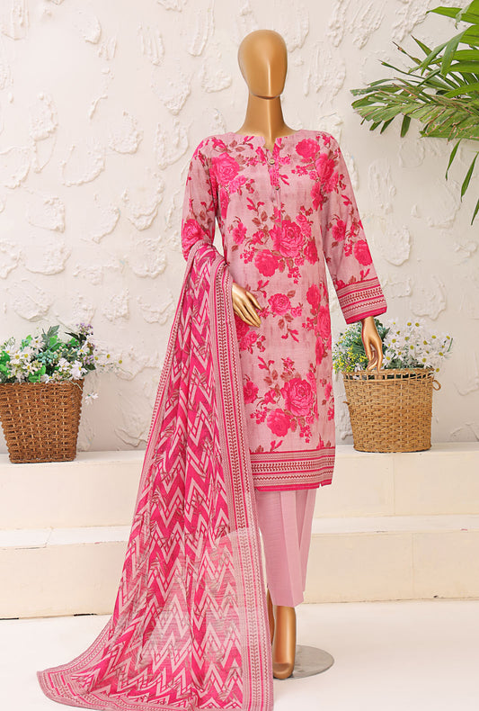 Premium Khaddar by HZ Textiles Printed Khaddar Suit Unstitched 3 Piece - PKP-3019 - Winter Collection