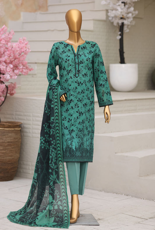 Platinum by HZ Textiles Digital Printed Lawn Suit Unstitched 3 Piece PPC - 1201 Vol 02