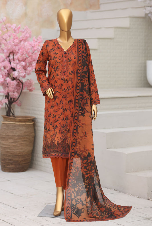 Platinum by HZ Textiles Digital Printed Lawn Suit Unstitched 3 Piece PPC - 1202 Vol 02