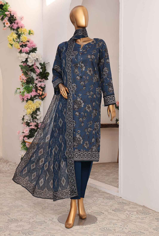 Platinum by HZ Textiles Digital Printed Lawn Suit Unstitched 3 Piece PPC-201 Vol-02 - Summer Collection