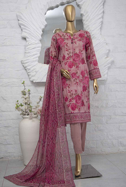 Platinum by HZ Textiles Digital Printed Lawn Suit Unstitched 3 Piece PPC-605 - Summer Collection