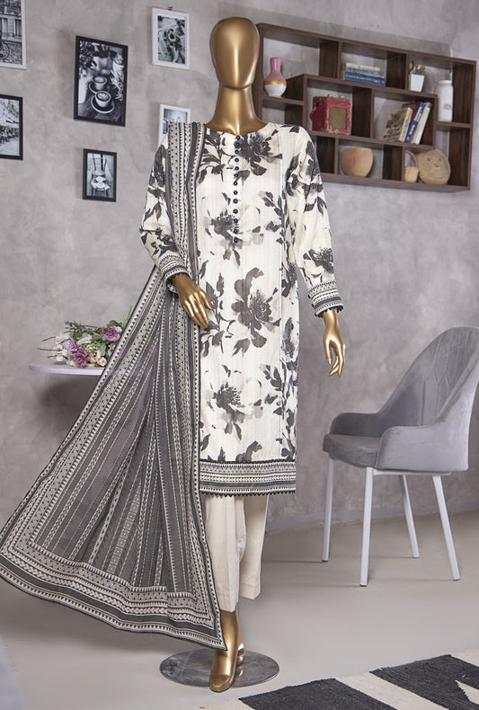 Platinum by HZ Textiles Digital Printed Lawn Suit Unstitched 3 Piece PPC-404 Vol-02 - Summer Collection