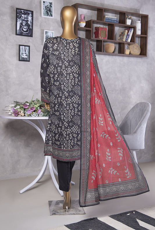 Platinum by HZ Textiles Digital Printed Lawn Suit Unstitched 3 Piece PPC-410 Vol-02 - Summer Collection