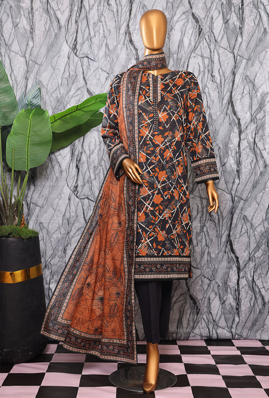 Platinum by HZ Textiles Digital Printed Lawn Suit Unstitched 3 Piece PPC-601 - Summer Collection
