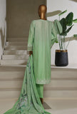 Ombre by HZ Textiles Printed Jacquard Suit Stitched 3 Piece PSJ-029 Green
