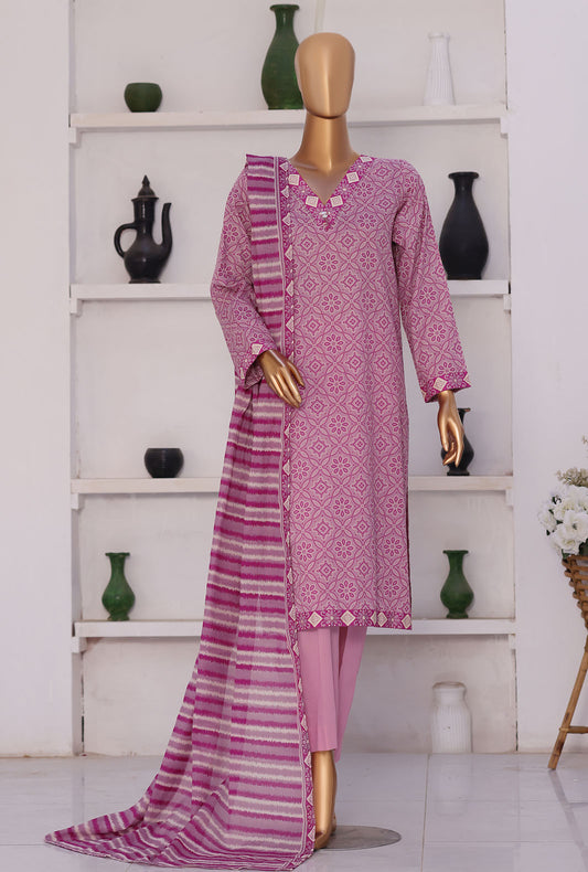 Summer Shades by HZ Textiles Digital Printed Lawn Suit Unstitched 3 Piece SPC - 1305