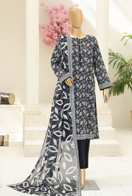 Summer Shades by HZ Textiles Digital Printed Lawn Suit Unstitched 3 Piece SPC - 1318