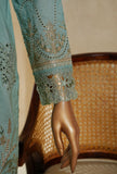 Muse by HZ Textiles Printed Suit Cotton Stitched 3 Piece SSE-203 Aqua Vol-03