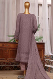 3 Piece Stitched Fasaane HZK-186 Mauve Vol-06