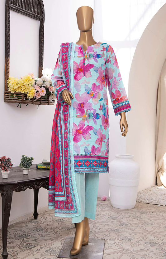 Vital Prints by HZ Textiles Digital Printed Lawn Suit Unstitched 3 Piece VP-102 - Summer Collection