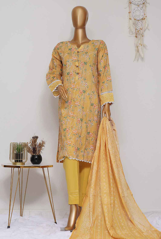 3 Piece Stitched - Dhagakari Digital Printed lawn Suit -PEL-708