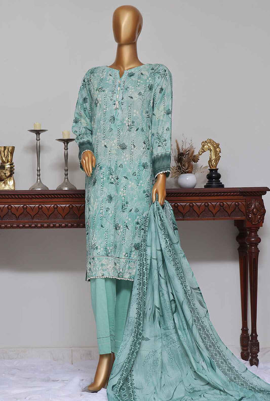 3 Piece Stitched - Dhagakari Digital Printed lawn Suit -PEL-705