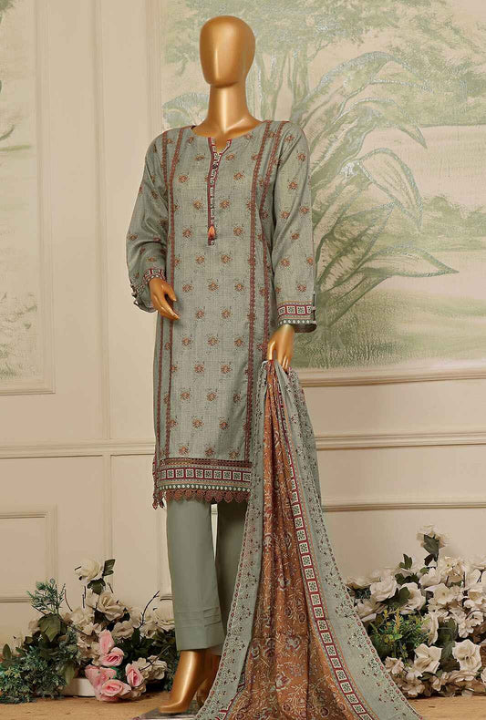 3 Piece Stitched -Rimjhim Embroidered Lawn Suit PDL-707