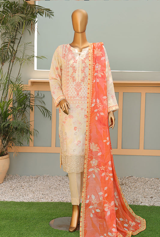 Vogue by HZ Textiles Embroidered Viscose Suit Unstitched 3 Piece - VFC-1327 - Winter Collection