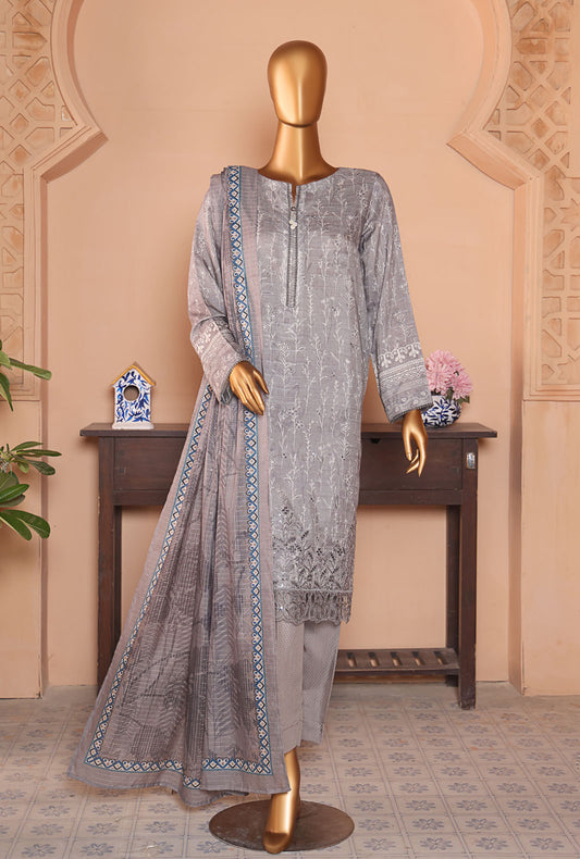 Vogue by HZ Textiles Embroidered Viscose Suit Unstitched 3 Piece - VFC-1331 - Winter Collection