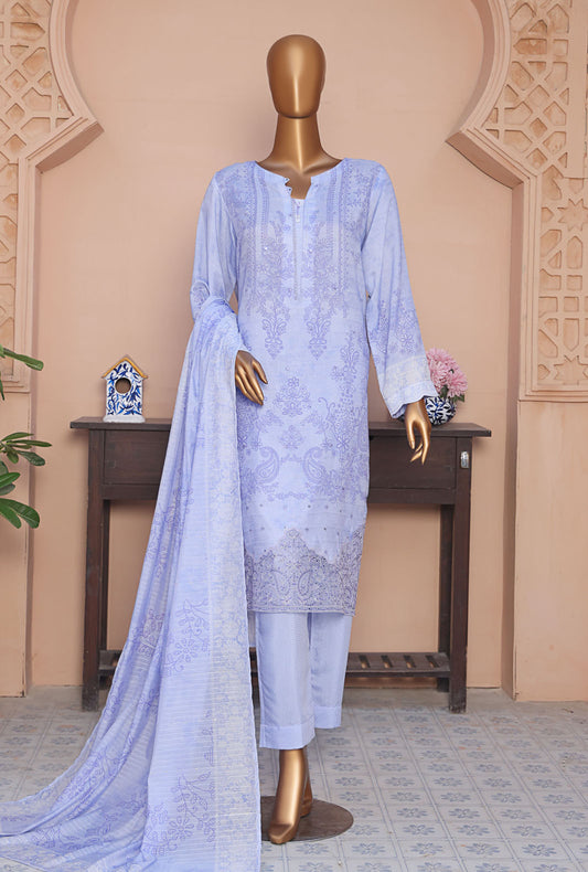 Vogue by HZ Textiles Embroidered Viscose Suit Unstitched 3 Piece - VFC-1332 - Winter Collection