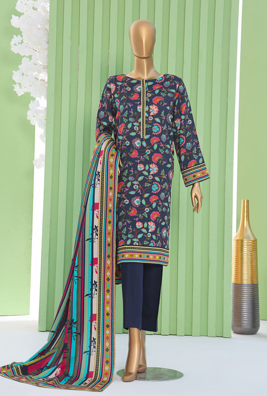 Vogue by HZ Textiles Printed Viscose Suit Unstitched 3 Piece VFC-1398 Vol-02 - Winter Collection