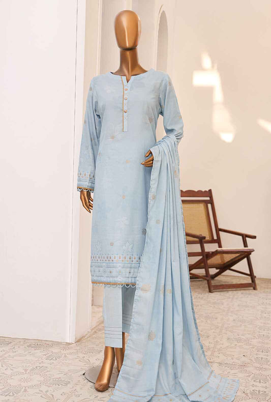 Valencia by HZ Textiles Embroidered Jacquard Suit Unstitched 3 Piece VJ-05 Vol-02 - Summer Collection