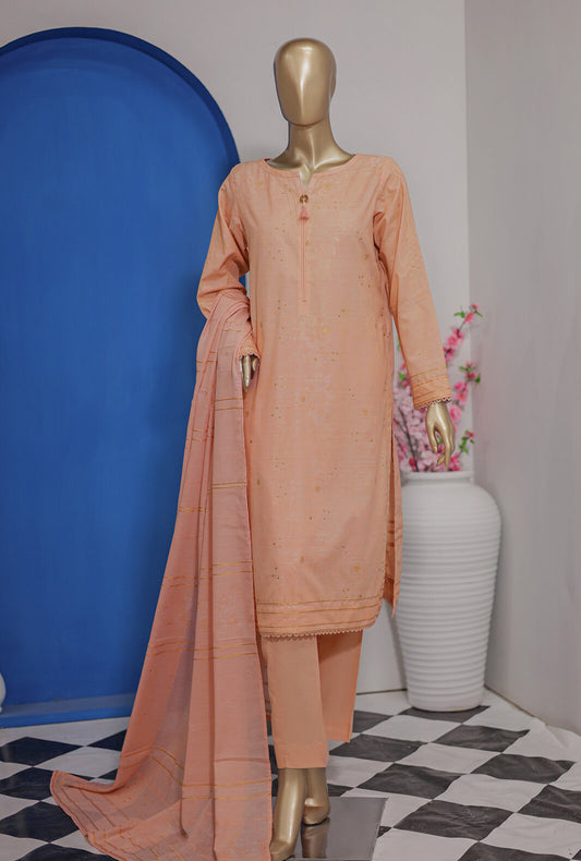 3 Piece Unstitched - Valencia Jacquard Printed Suit -VJ-08