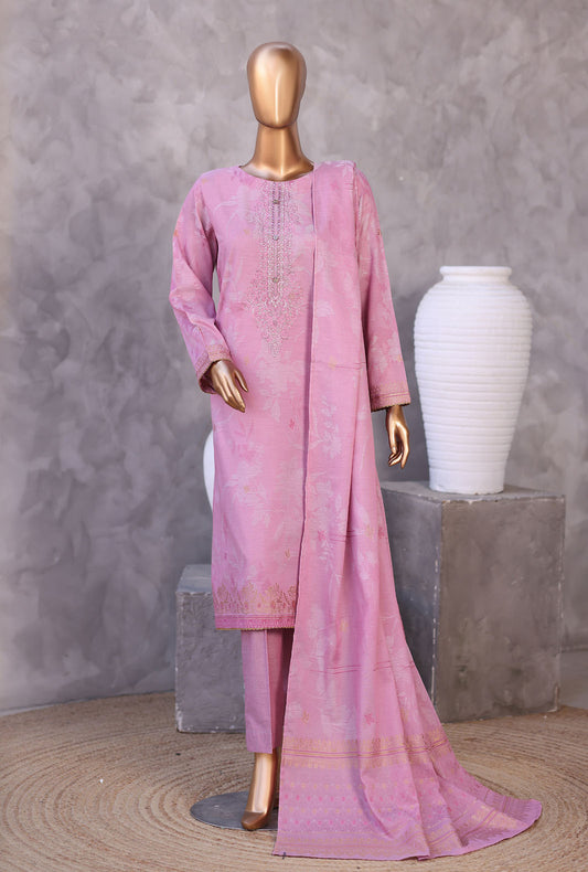 Valencia by HZ Textiles Embroidered Jacquard Suit Unstitched 3 Piece VJE-7110