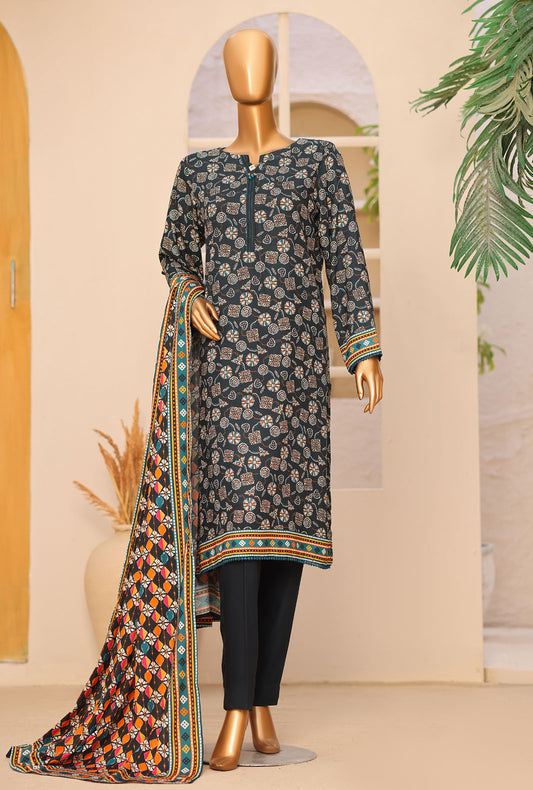 Viscose Twill by HZ Textiles Printed Viscose Suit Unstitched 3 Piece VT - 5099 Vol 03