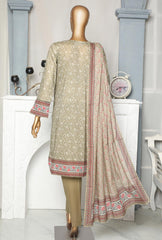 3 Piece Stitched Lawn Printed Suit