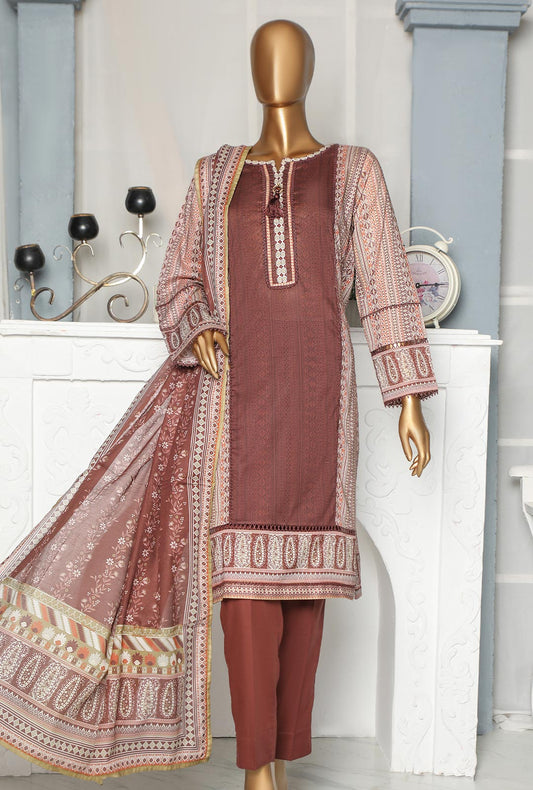 3 Piece Stitched Lawn Printed Suit