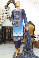 3 Piece Unstitched Printed Suit