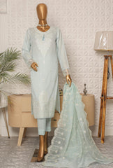 3 Piece Unstitched Jacquard Embroidered Suit