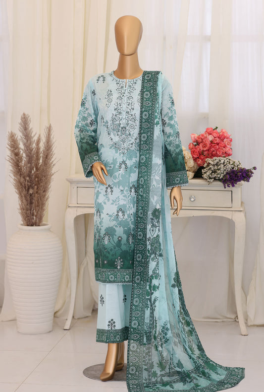 Virsa by HZ Textiles Embroidered Lawn Suit Unstitched  3 Piece VEC - 1170